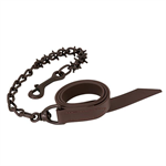 Weaver Cattle Lead w  Prong Chain Brown