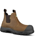Work Boot Tiger Brown Slip On (Rubber Toe) 12