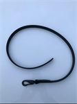 Black Leather Lead with Black Clip for Phantom