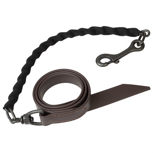 Weaver Cattle Lead Brown Chain Covered