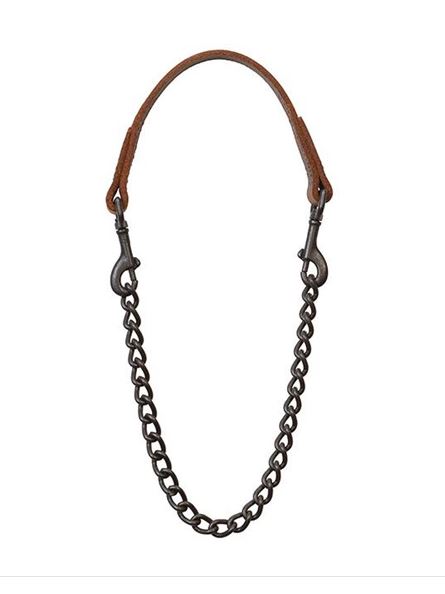 Weaver Goat Collar Leather w Chain 24'