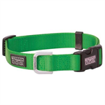 Weaver Dog Collar Nylon Snap-N-Go,Small,Green