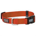 Weaver Dog Collar Nylon Snap-N-Go,Small,Orange
