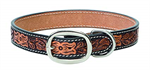 Weaver Dog Collar Floral Tooled 1^ x 19^