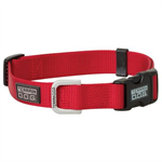 Weaver Dog Collar Nylon Snap 'N Go,Medium, Red